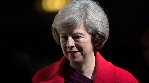  Innenministerin Theresa May zu Besuch in der Downing Street 10 in London. © Carl Court/Getty Images 